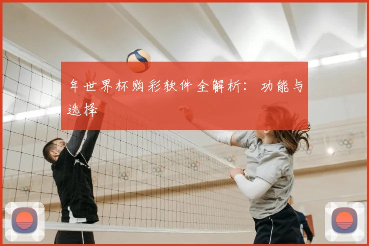 年世界杯购彩软件全解析:功能与选择